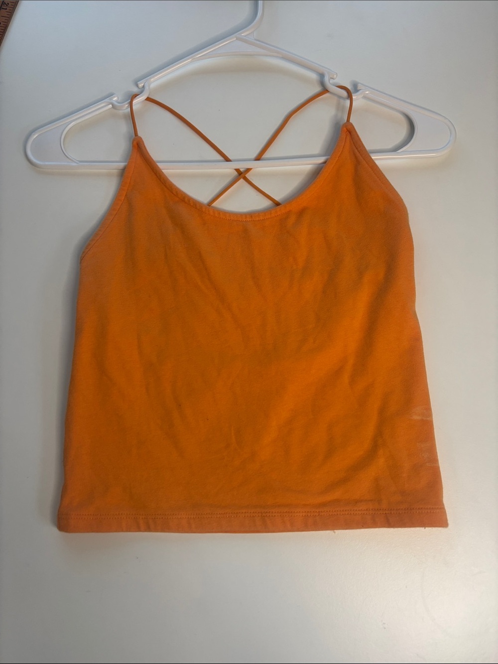 American Eagle Outfitters Orange Crisscross-Strap Camisole